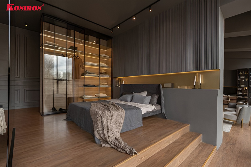 Mẫu sàn gỗ phù hợp cho phòng ngủ lớn