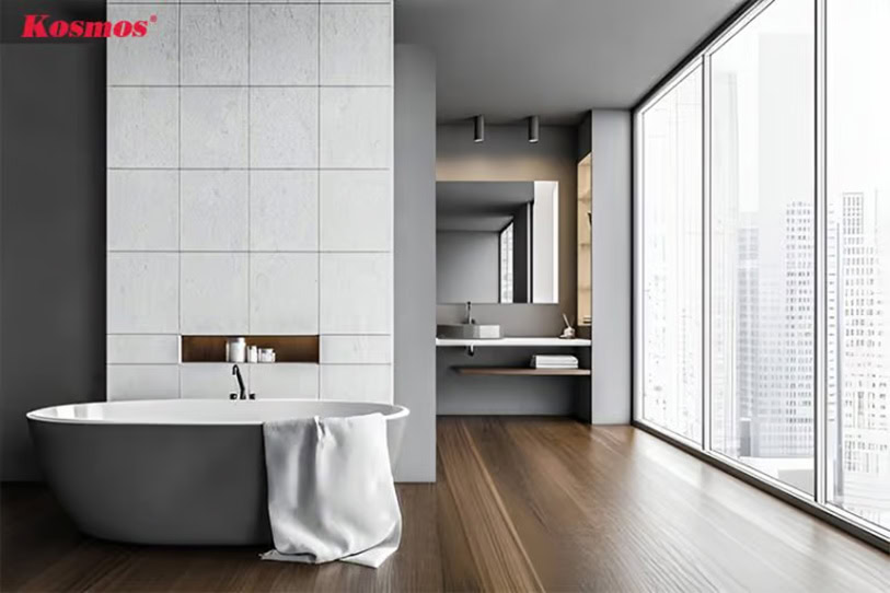 Ốp vách ngăn nhà tắm bằng tấm WPB mang tính thẩm mỹ cao