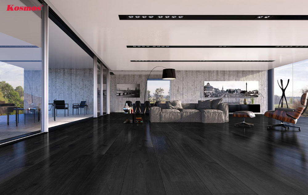 Sàn gỗ Mun nâng cao thẩm mỹ không gian nội thất
