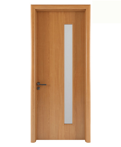 Cửa gỗ nhựa composite Austdoor phẳng trơn kính dài