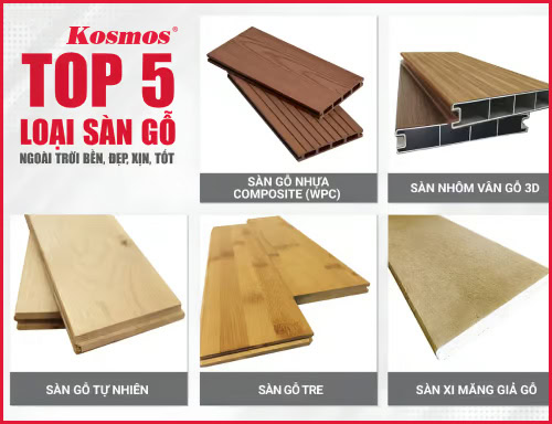 Sàn gỗ ngoài trời loại nào tốt? Top 5 lựa chọn phổ biến