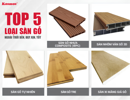 Sàn gỗ ngoài trời loại nào tốt? Top 5 lựa chọn phổ biến