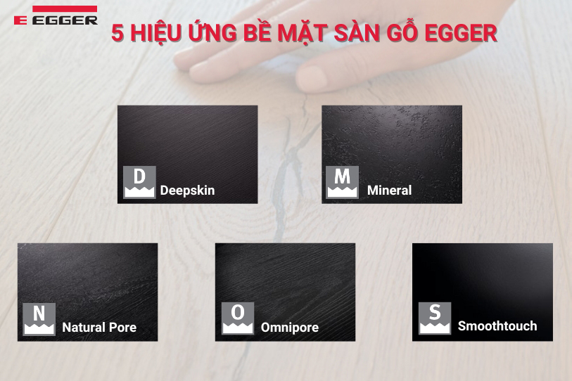 5 Egger laminate flooring surface effects