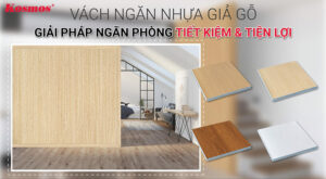Vách ngăn nhựa giả gỗ 2 mặt tiện lợi Vách ngăn nhựa giả gỗ 2 mặt tiện lợi