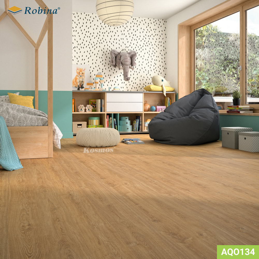 Hình công trình thực tế sàn gỗ Robina Aqua AQO134
