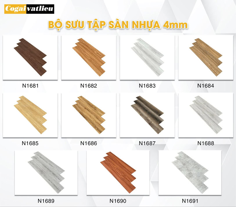 Bộ sưu tập sàn nhựa 4mm