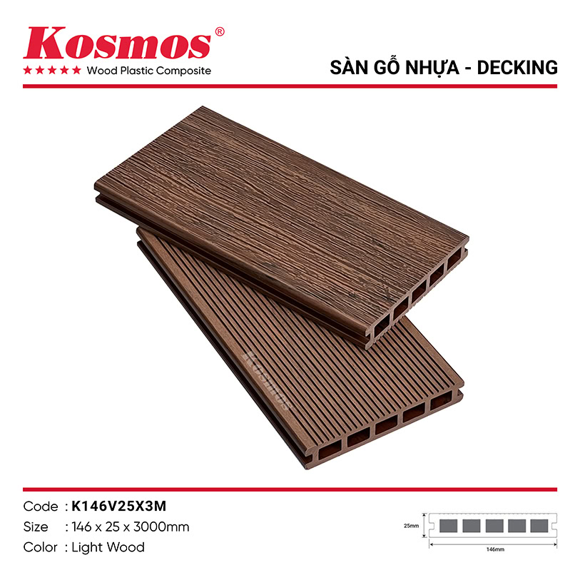 Light Wood 5-hole square plastic Laminate flooring