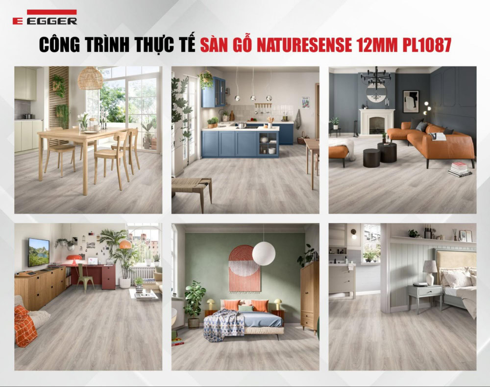 Công trình thực tế sàn gỗ Naturesense 12mm PL1087