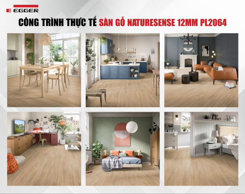 Công trình thực tế sàn gỗ Naturesense 12mm PL2064