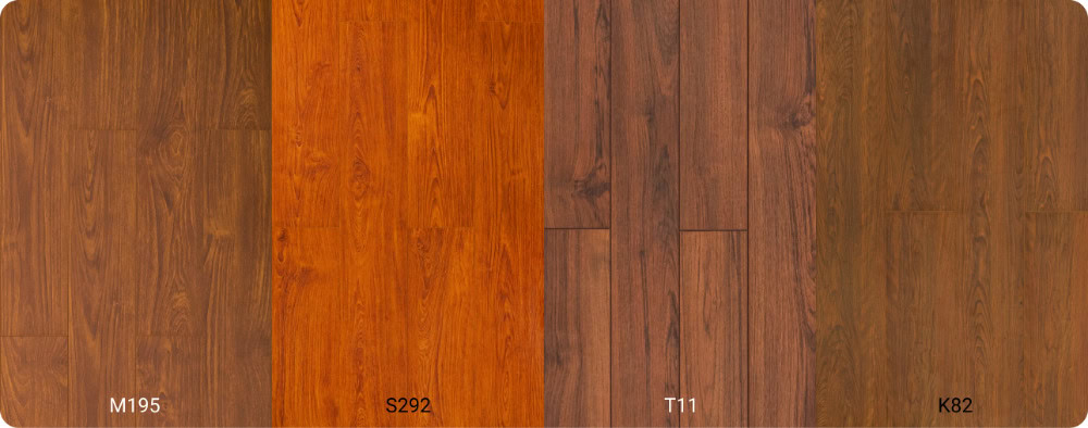 Sàn gỗ tông màu đỏ: M195, S292, T11, K82 Sàn gỗ tông màu đỏ: M195, S292, T11, K82