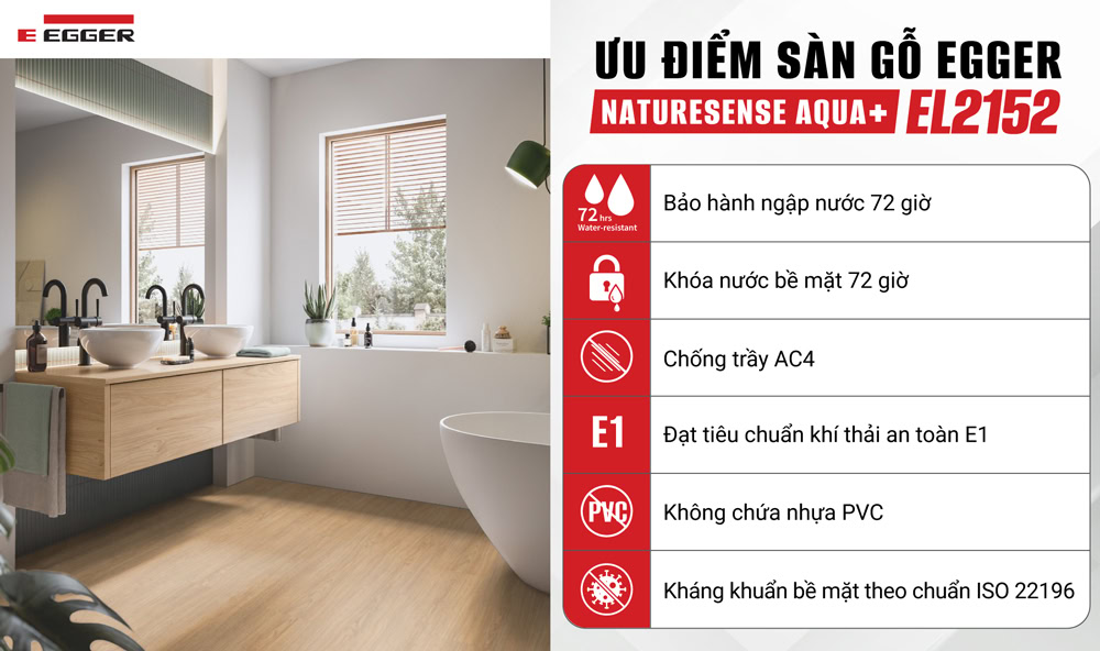 Ưu điểm sàn gỗ Đức chịu nước EL2152