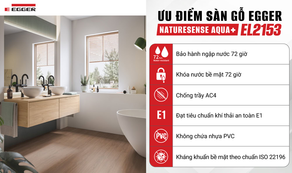 Ưu điểm sàn gỗ Đức chịu nước EL2153