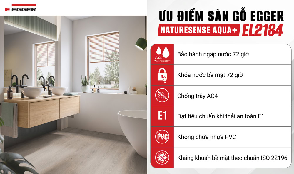 Ưu điểm sàn gỗ Đức chịu nước EL2184