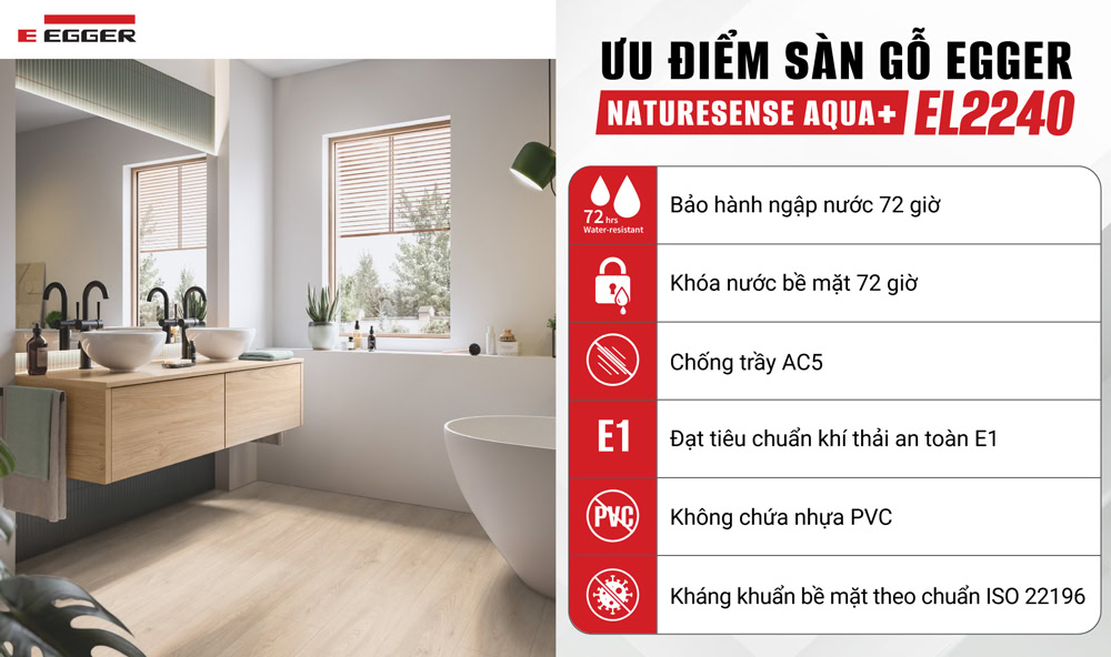Ưu điểm sàn gỗ Đức chịu nước EL2240