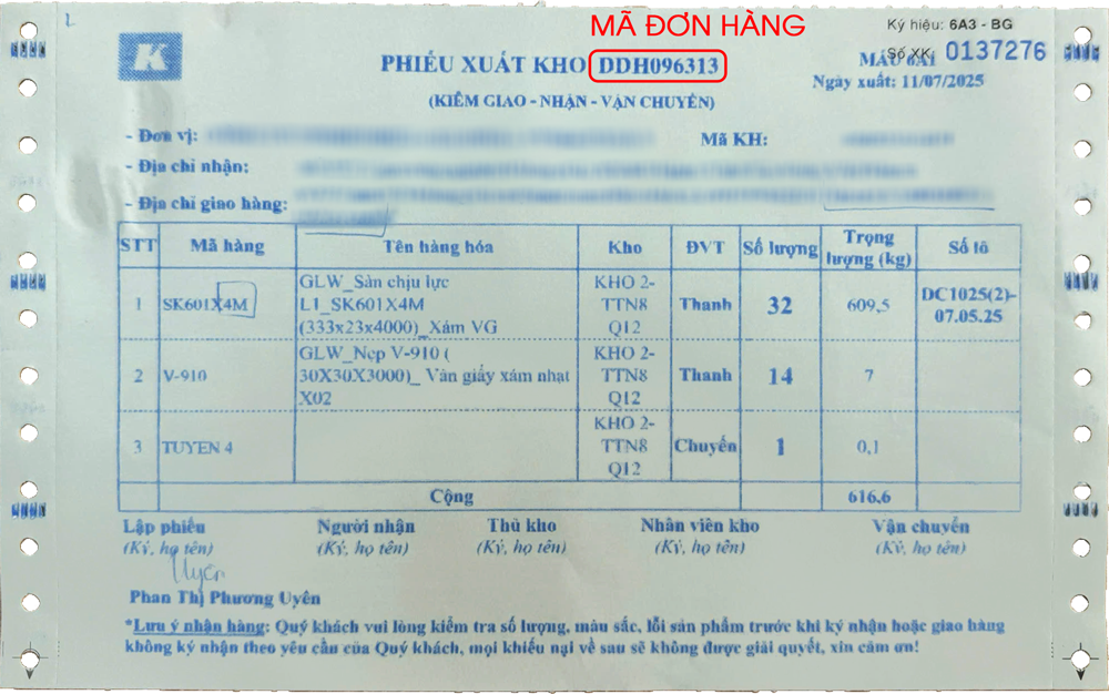 Phiếu xuất kho Phiếu xuất kho