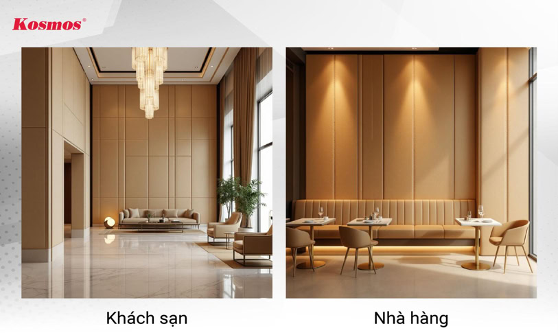 Tấm ốp than tre giả da ứng dụng cho không gian thương mại Tấm ốp than tre giả da ứng dụng cho không gian thương mại