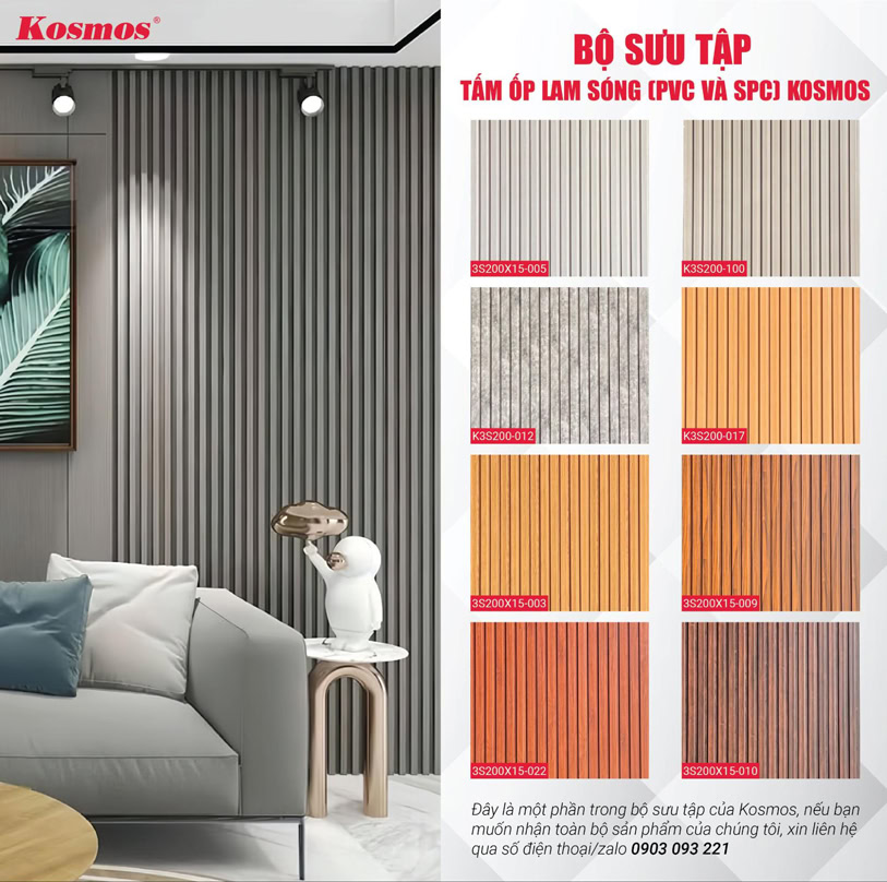 8 mẫu tấm ốp lam sóng đẹp tại Kosmos Việt Nam 8 mẫu tấm ốp lam sóng đẹp tại Kosmos Việt Nam