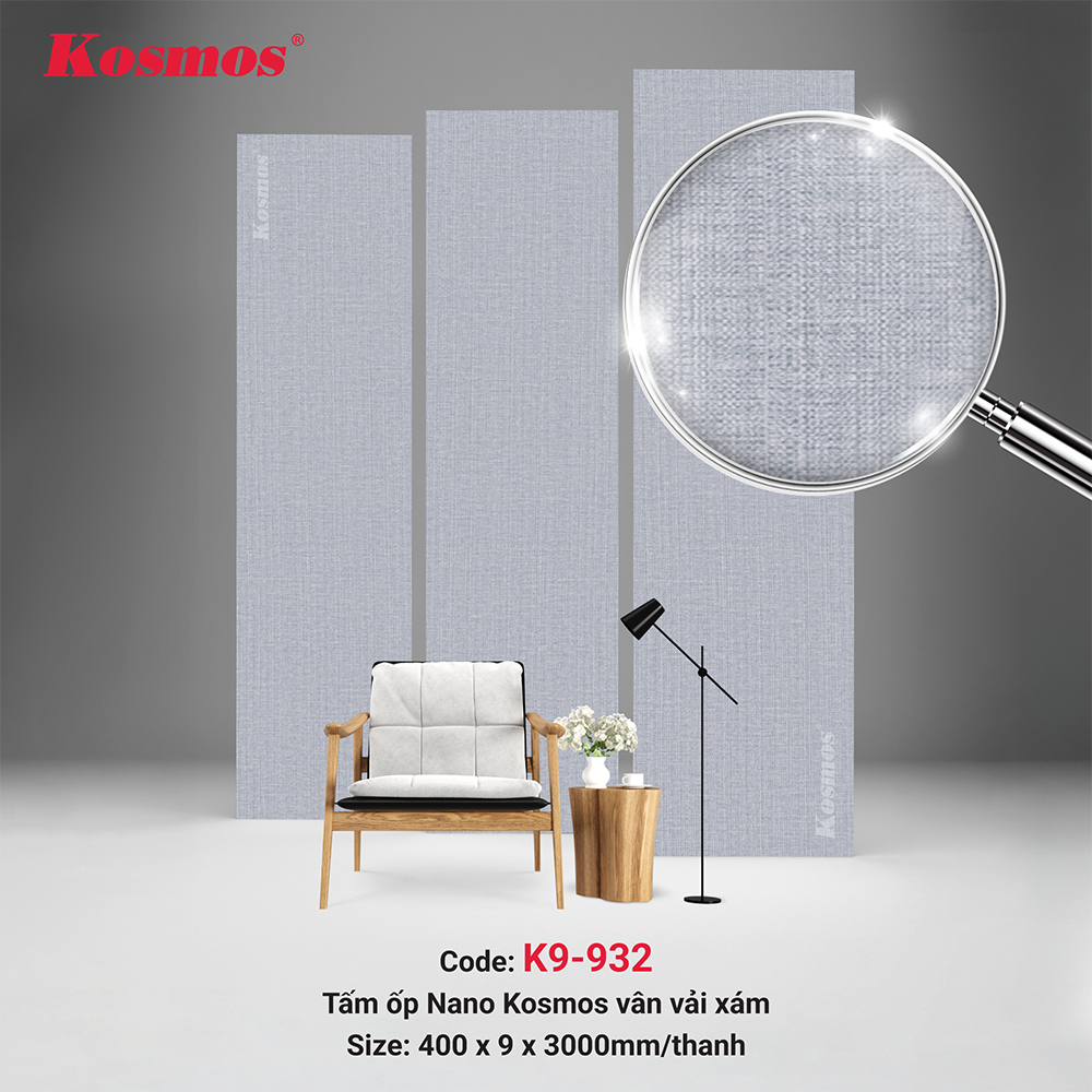 Nano K9-932 panel brings delicate beauty from gray fabric pattern