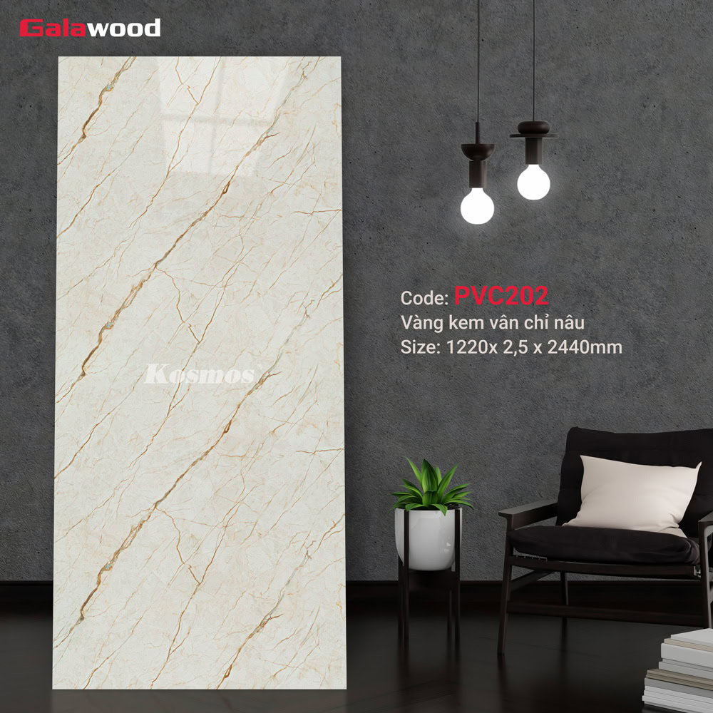 Galawood PVC202 stone grain PVC cladding Galawood PVC202 stone grain PVC cladding