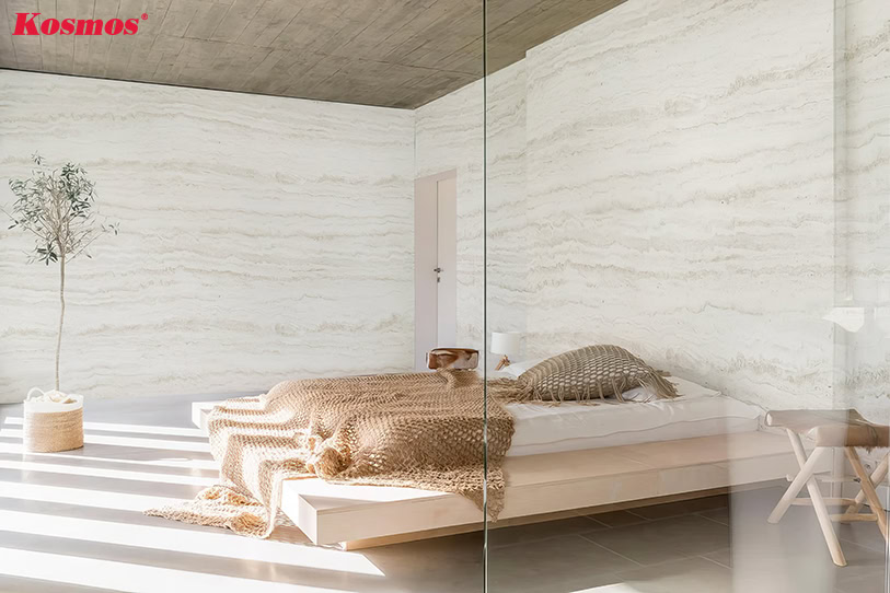 TT-863 travertine bamboo charcoal wall panel for Mediterranean style bedroom TT-863 travertine bamboo charcoal wall panel for Mediterranean style bedroom