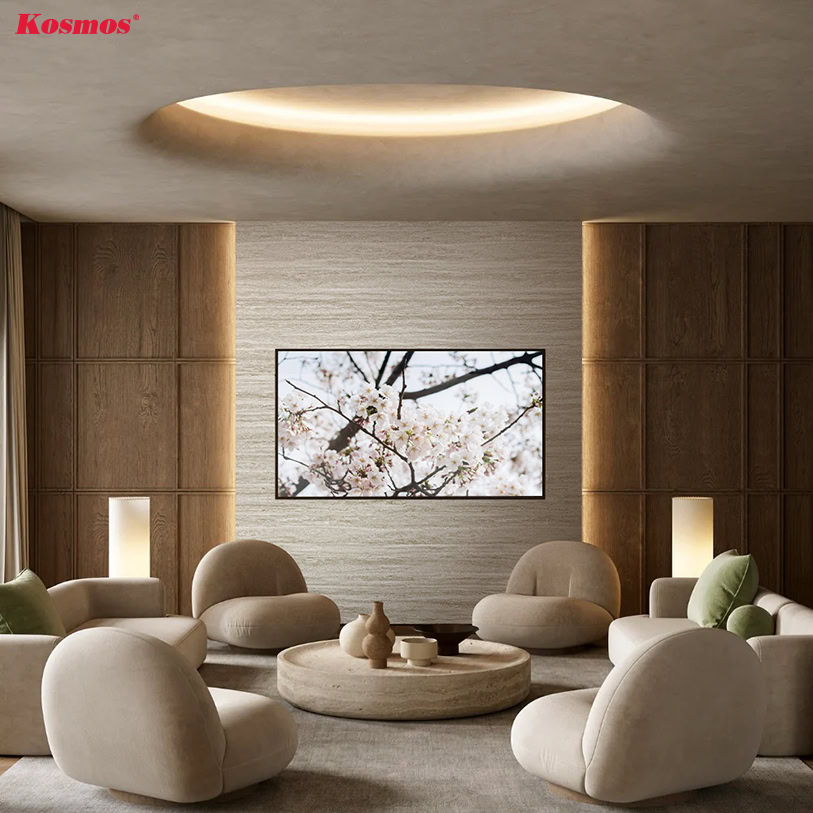 TT-863 travertine bamboo charcoal panel for neoclassical style TV wall TT-863 travertine bamboo charcoal panel for neoclassical style TV wall