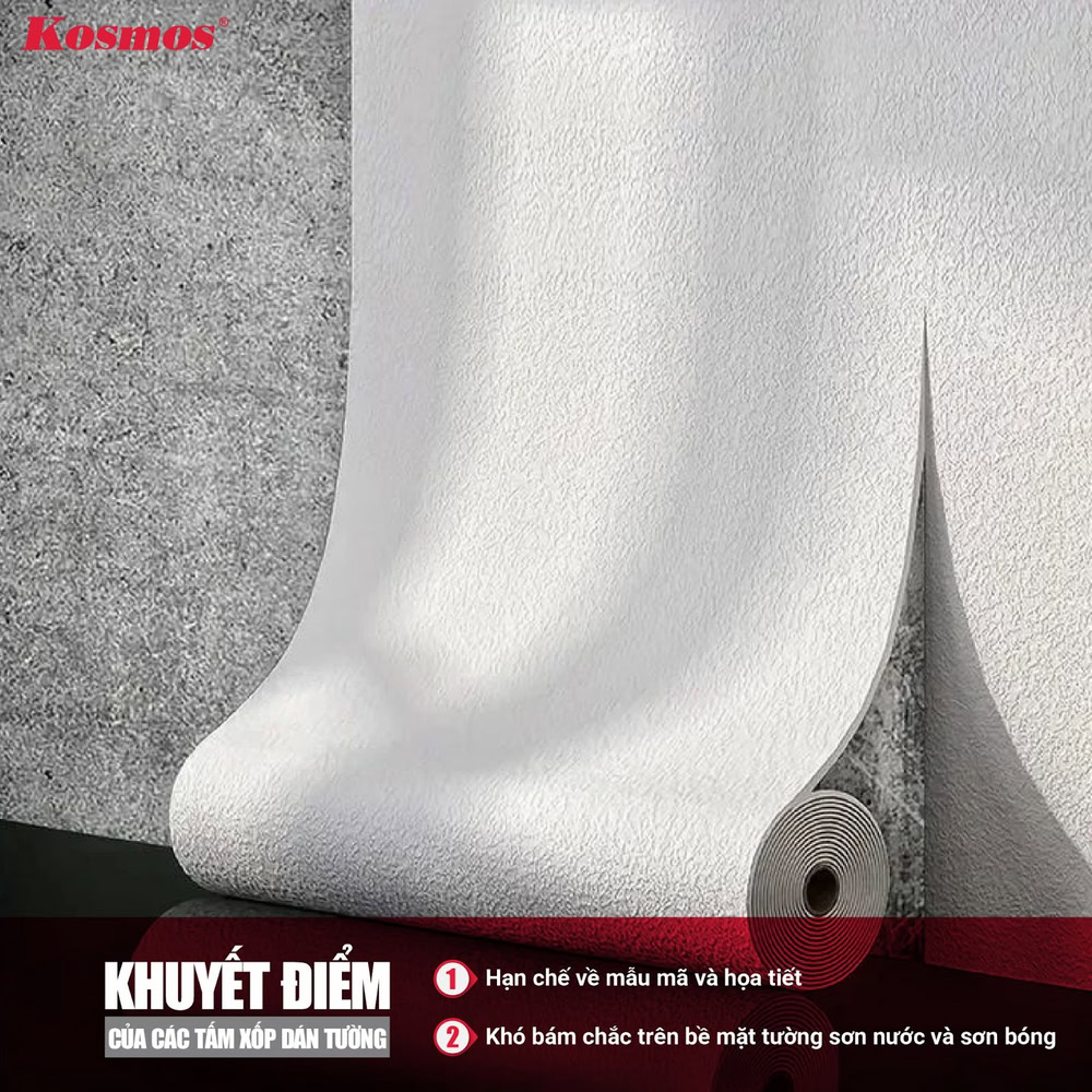 2 khuyết điểm của xốp dán tường người dùng cần chú ý 2 khuyết điểm của xốp dán tường người dùng cần chú ý
