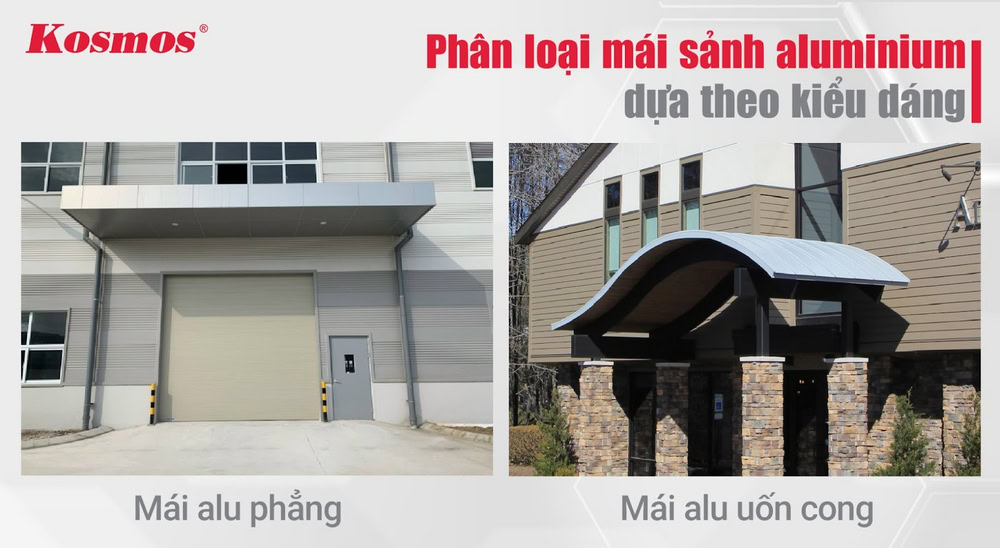 2 phân loại mái sảnh alu dựa theo kiểu dáng mái 2 phân loại mái sảnh alu dựa theo kiểu dáng mái