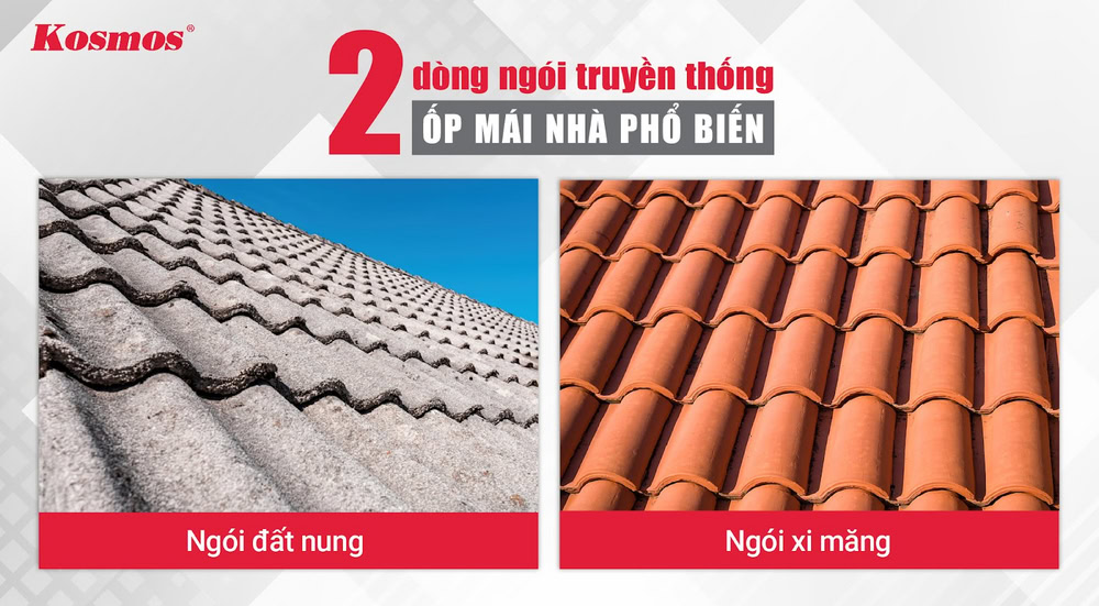 2 phân loại ngói truyền thống được sử dụng rộng rãi 2 phân loại ngói truyền thống được sử dụng rộng rãi