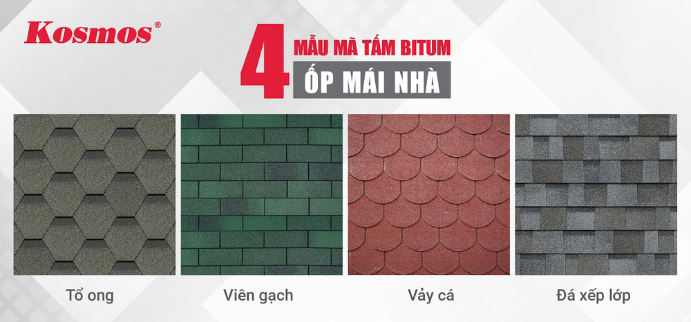 4 loại vật liệu bitum lợp mái nhà bền đẹp 4 loại vật liệu bitum lợp mái nhà bền đẹp