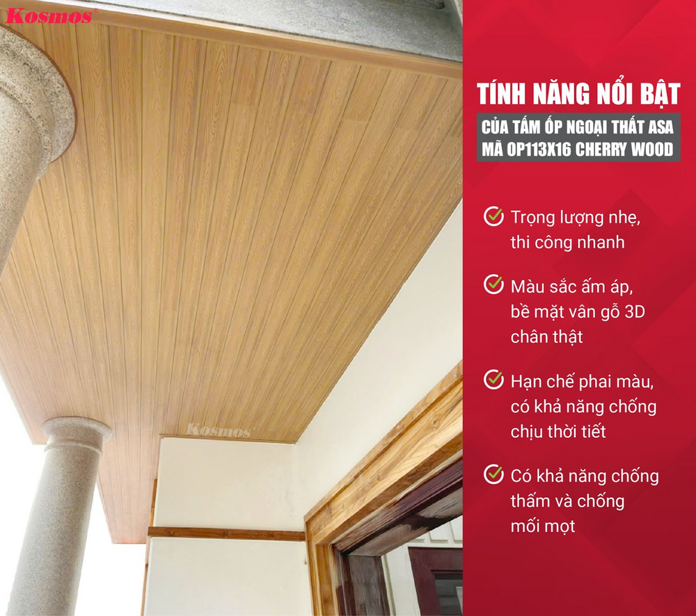 4 tính năng nổi bật của tấm ốp ngoại thất ASA mã OP113X16 Cherry Wood 4 tính năng nổi bật của tấm ốp ngoại thất ASA mã OP113X16 Cherry Wood