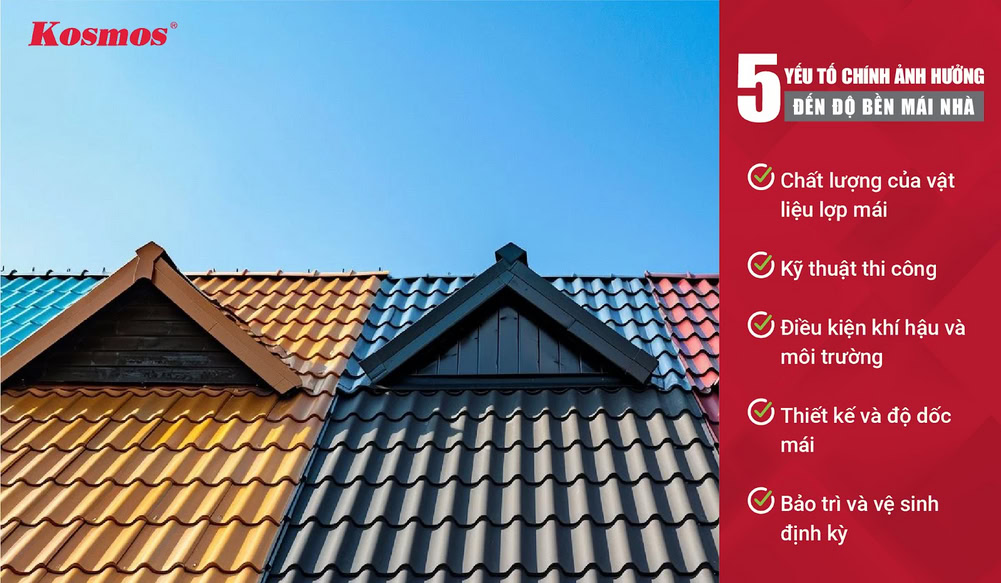 5 tác nhân chính ảnh hưởng đến độ bền mái nhà 5 tác nhân chính ảnh hưởng đến độ bền mái nhà