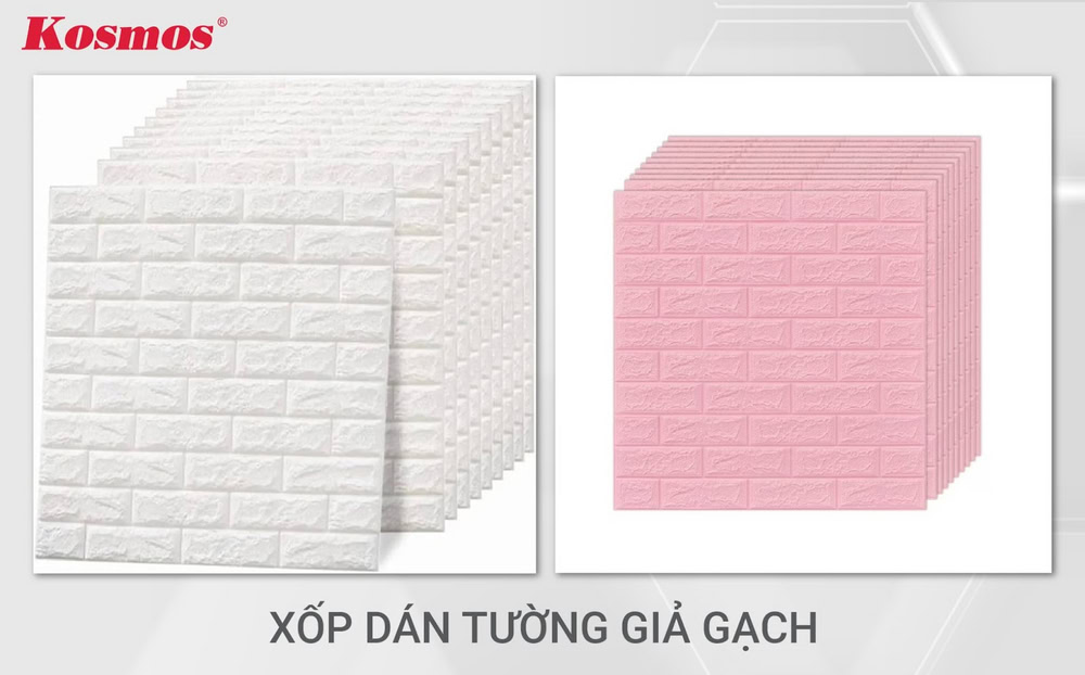 Các xốp ốp tường giả gạch 3D đẹp, hiện đại Các xốp ốp tường giả gạch 3D đẹp, hiện đại
