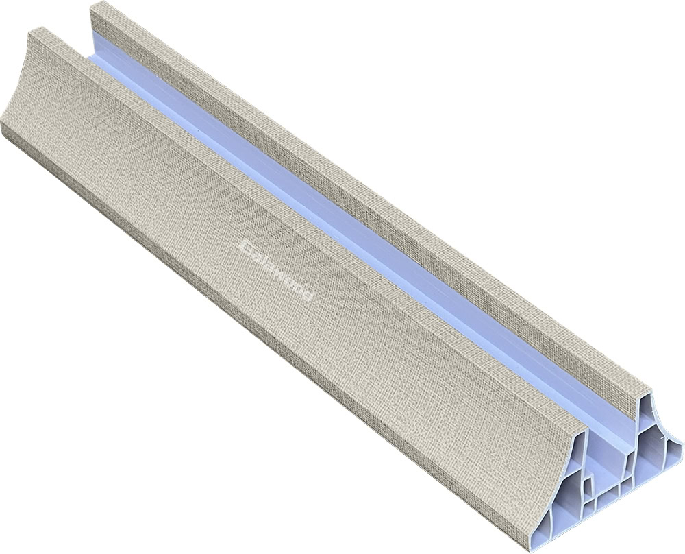 Chân vách ngăn CVN-924 là phụ kiện vách ngăn nhựa giả vải kem Galawood