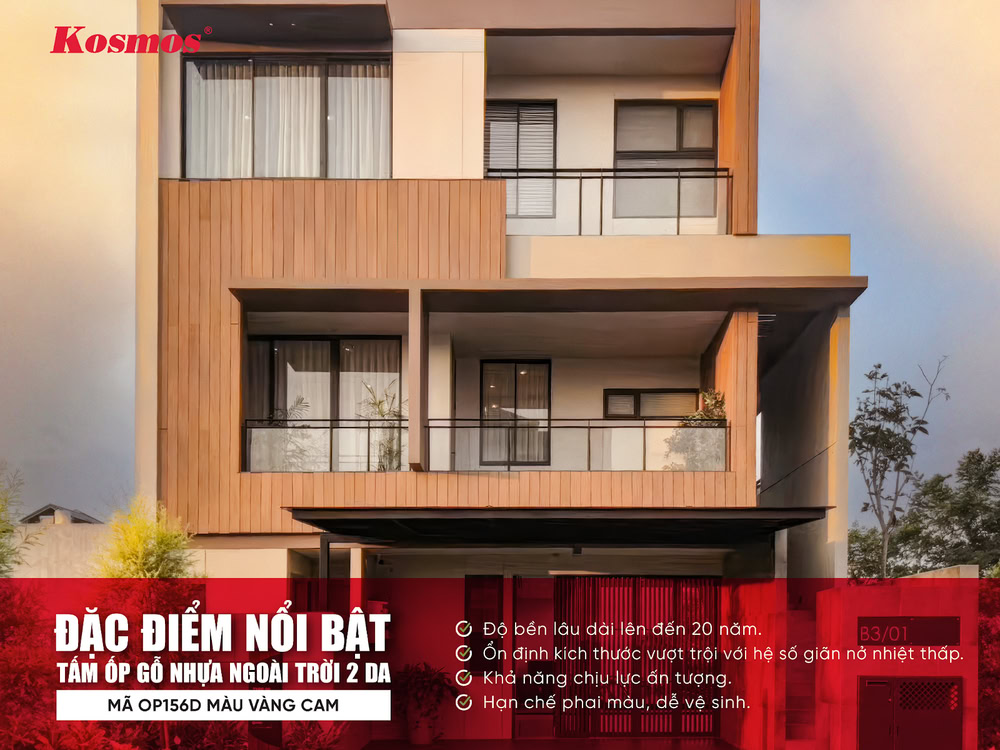 Đặc điểm nổi bật của tấm ốp gỗ nhựa ngoài trời 2 da OP156D màu vàng cam Đặc điểm nổi bật của tấm ốp gỗ nhựa ngoài trời 2 da OP156D màu vàng cam