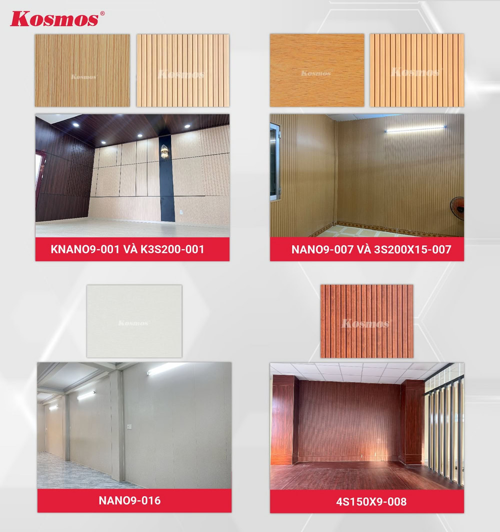 Một số mẫu tấm Nano, lam sóng ốp tường bền đẹp, hiện đại Một số mẫu tấm Nano, lam sóng ốp tường bền đẹp, hiện đại