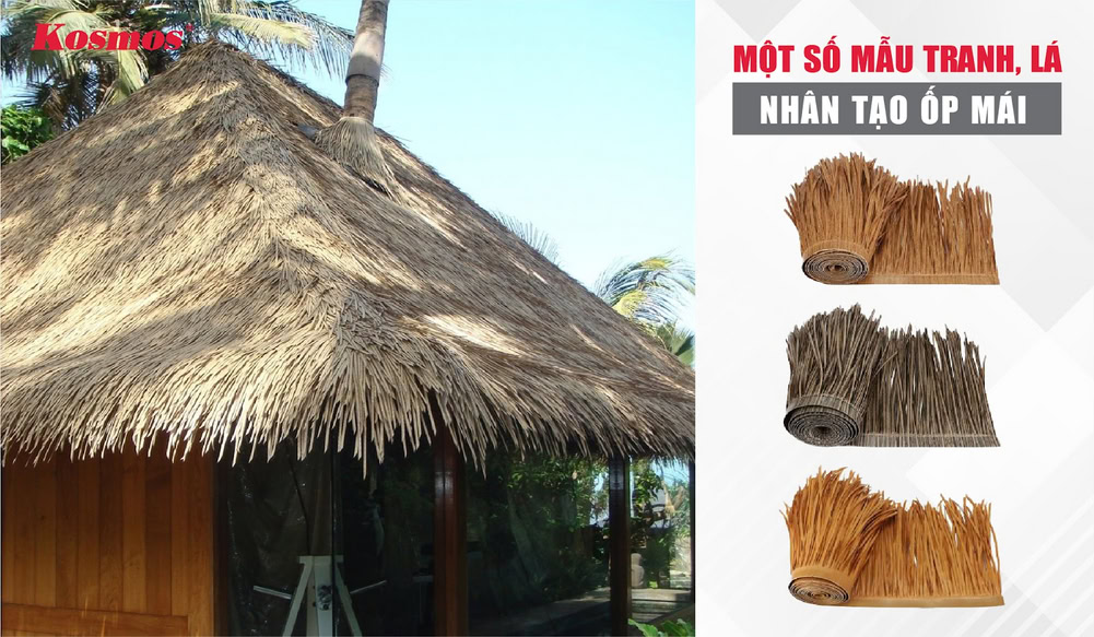 Một số mẫu tranh, lá nhân tạo đẹp dùng ốp mái Một số mẫu tranh, lá nhân tạo đẹp dùng ốp mái