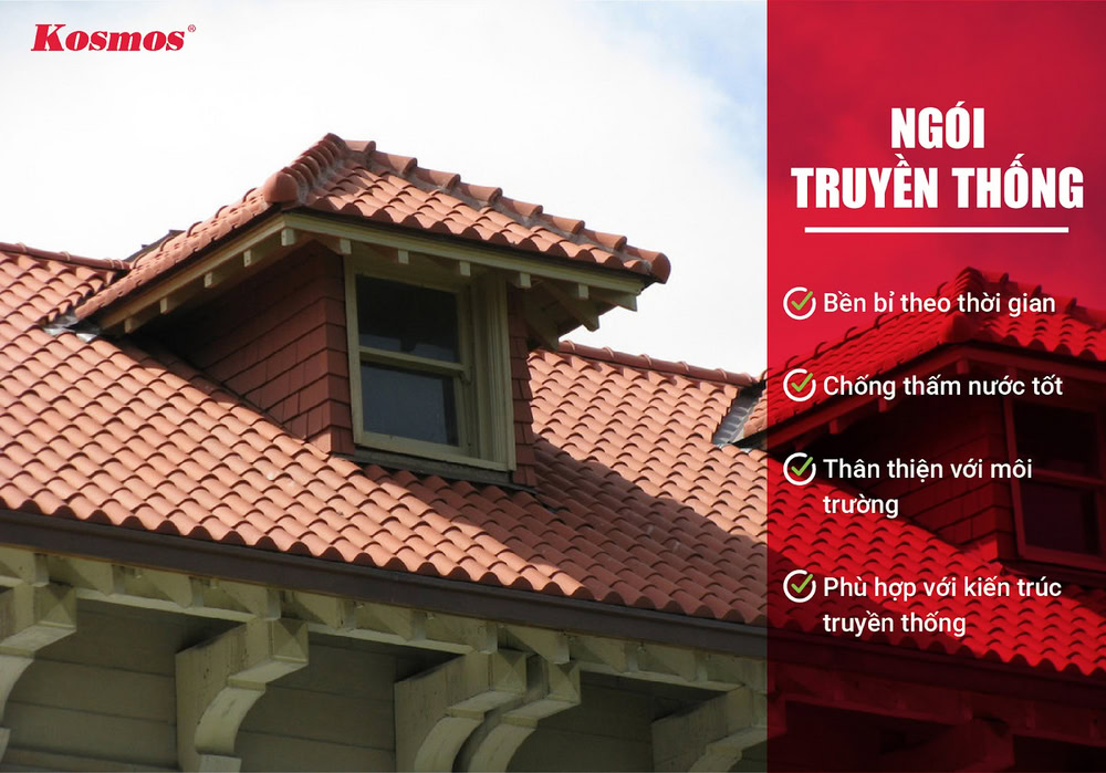 Ngói truyền thống phù hợp cho các công trình cổ kính, lâu đời Ngói truyền thống phù hợp cho các công trình cổ kính, lâu đời