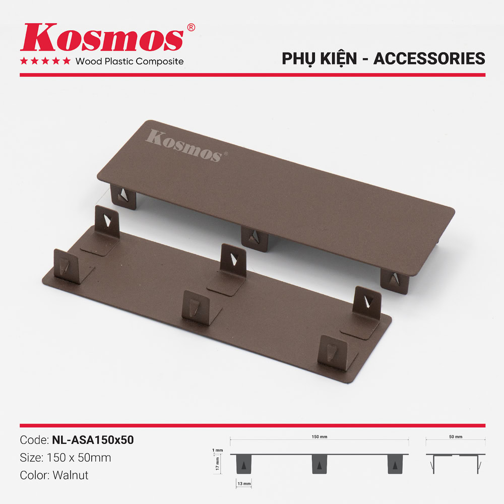Phụ kiện nắp lam ASA NL-ASA150X50 Walnut (nâu) Phụ kiện nắp lam ASA NL-ASA150X50 Walnut (nâu)