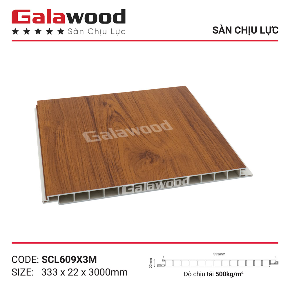 Tấm nhựa lót sàn gác lửng Galawood SCL609