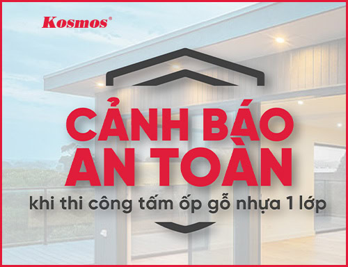 Cảnh báo an toàn cho tấm ốp gỗ nhựa 1 lớp