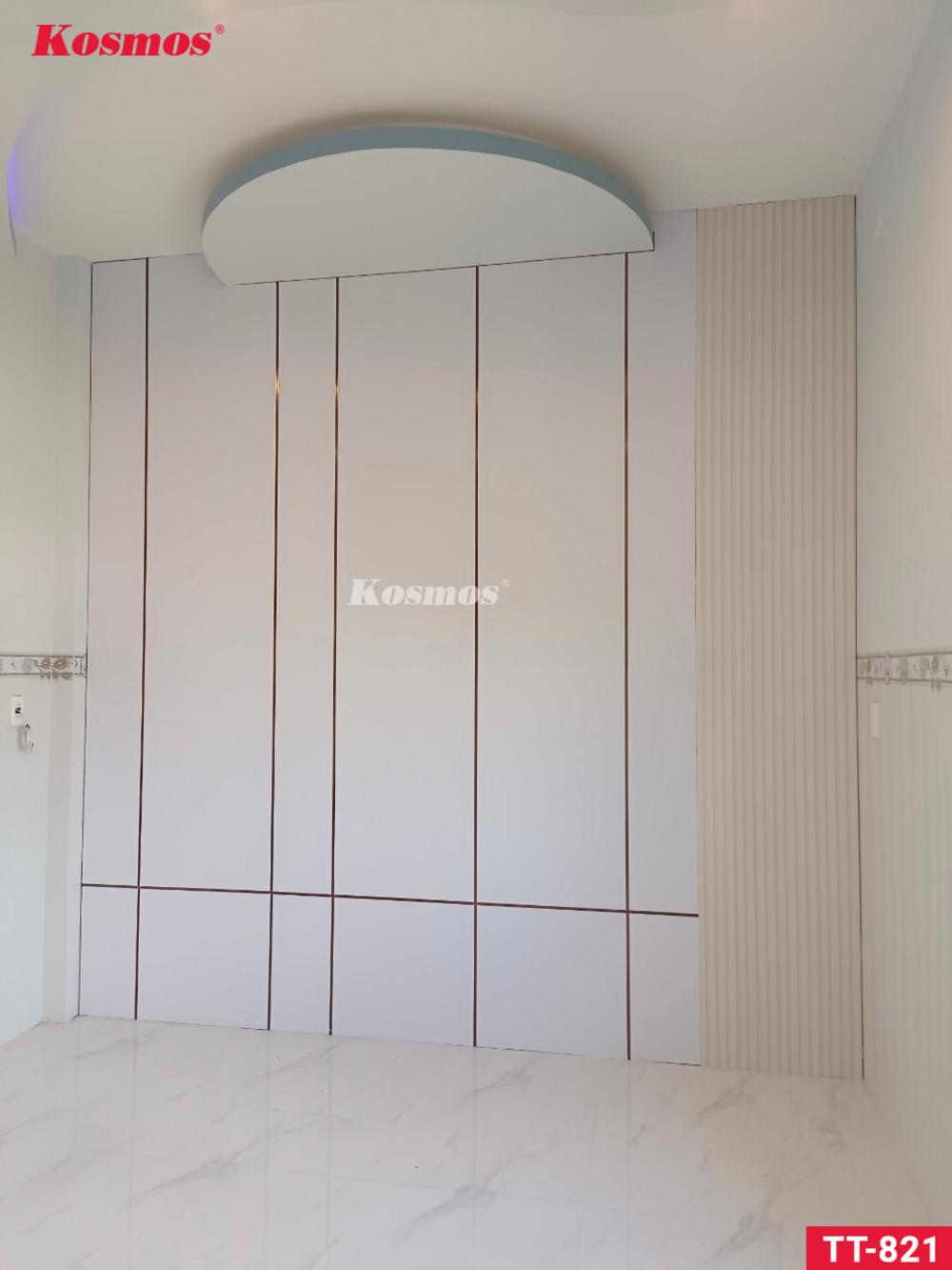 Ứng dụng tấm ốp than tre vân giấy TT-821 trang trí tường nhà Ứng dụng tấm ốp than tre vân giấy TT-821 trang trí tường nhà