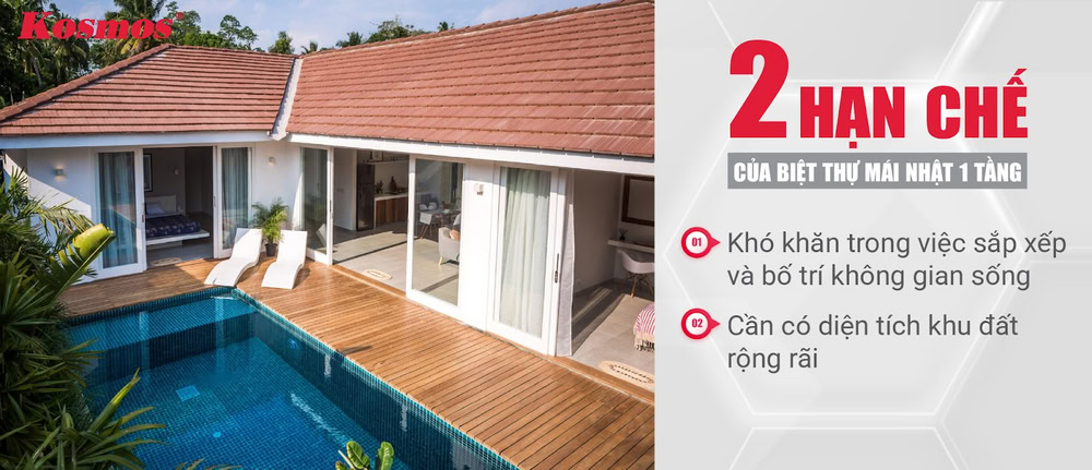 2 nhược điểm cần lưu ý của nhà biệt thự 1 tầng mái Nhật 2 nhược điểm cần lưu ý của nhà biệt thự 1 tầng mái Nhật