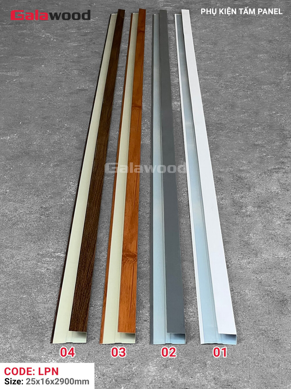 Bộ nẹp chữ L cho tấm Panel Bộ nẹp chữ L cho tấm Panel
