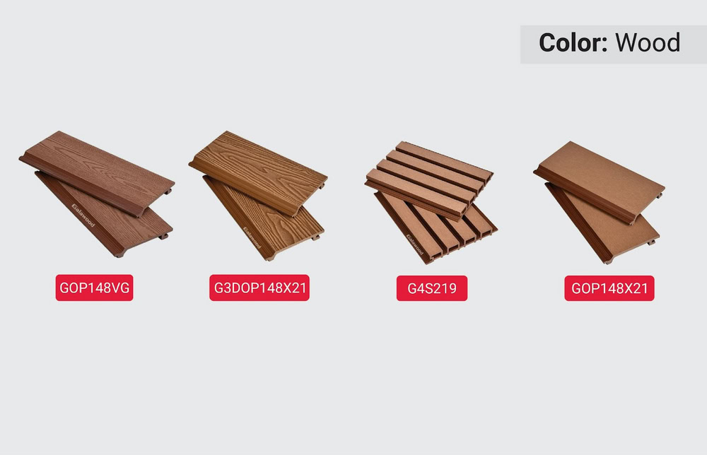 Bộ tấm ốp gỗ nhựa Galawood màu Wood