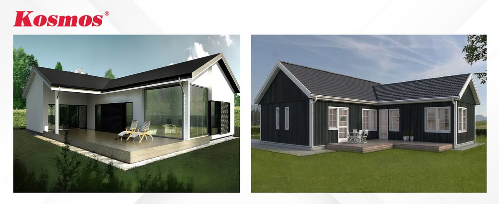 Công trình 1 tầng 4 phòng ngủ 150m² hình chữ L Công trình 1 tầng 4 phòng ngủ 150m² hình chữ L
