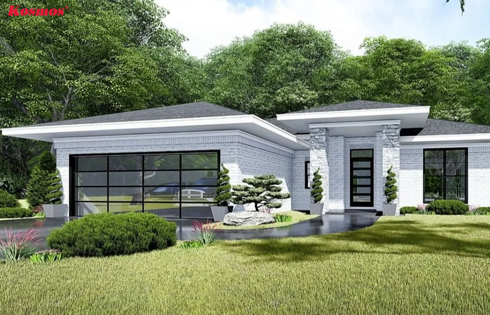 Công trình 1 tầng mái Nhật thời thượng