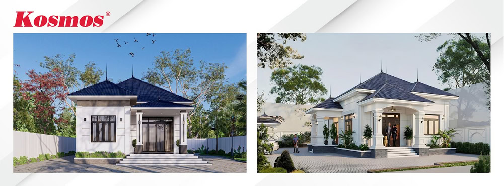 Công trình mái Nhật 1 tầng 4 phòng ngủ 12x15m hiện đại Công trình mái Nhật 1 tầng 4 phòng ngủ 12x15m hiện đại