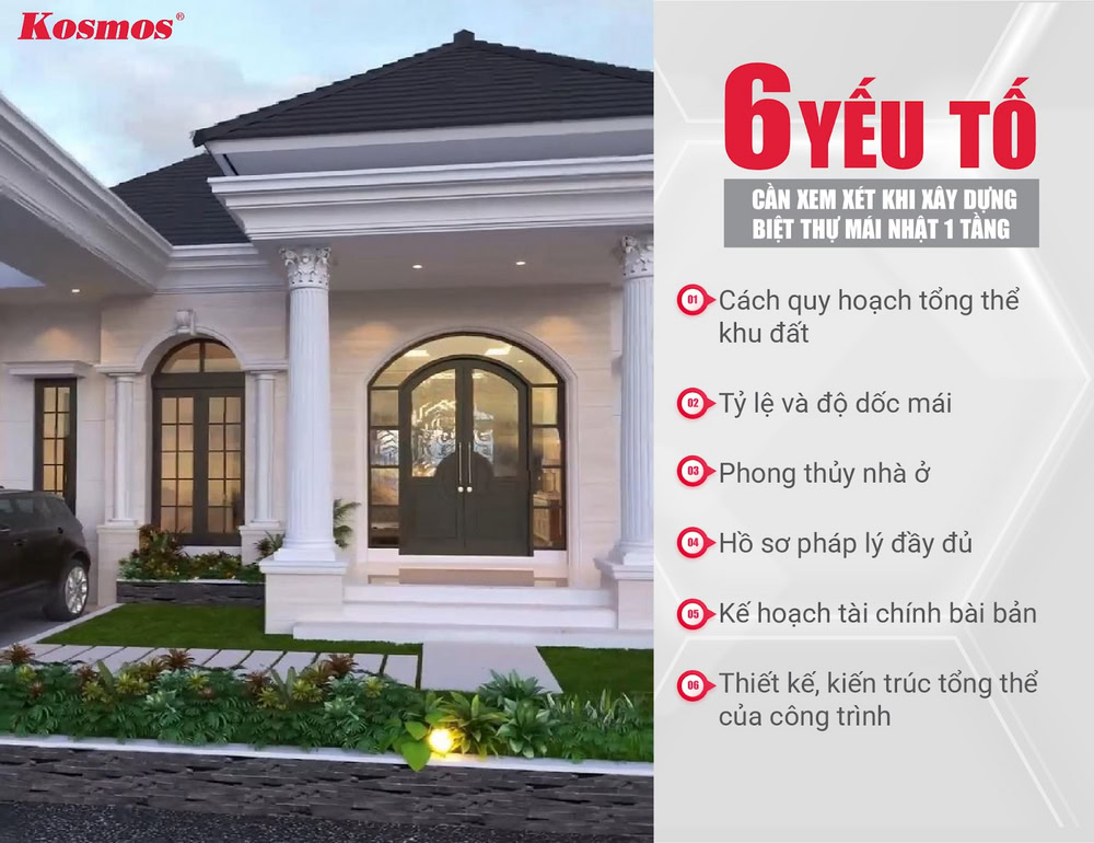 Gia chủ cần lưu ý 6 yếu tố quan trọng khi thi công biệt thự mái Nhật 1 tầng Gia chủ cần lưu ý 6 yếu tố quan trọng khi thi công biệt thự mái Nhật 1 tầng