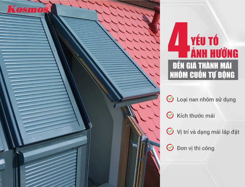 Giá thành mái nhôm tự động có thể thay đổi tuỳ theo nhiều yếu tố khác nhau