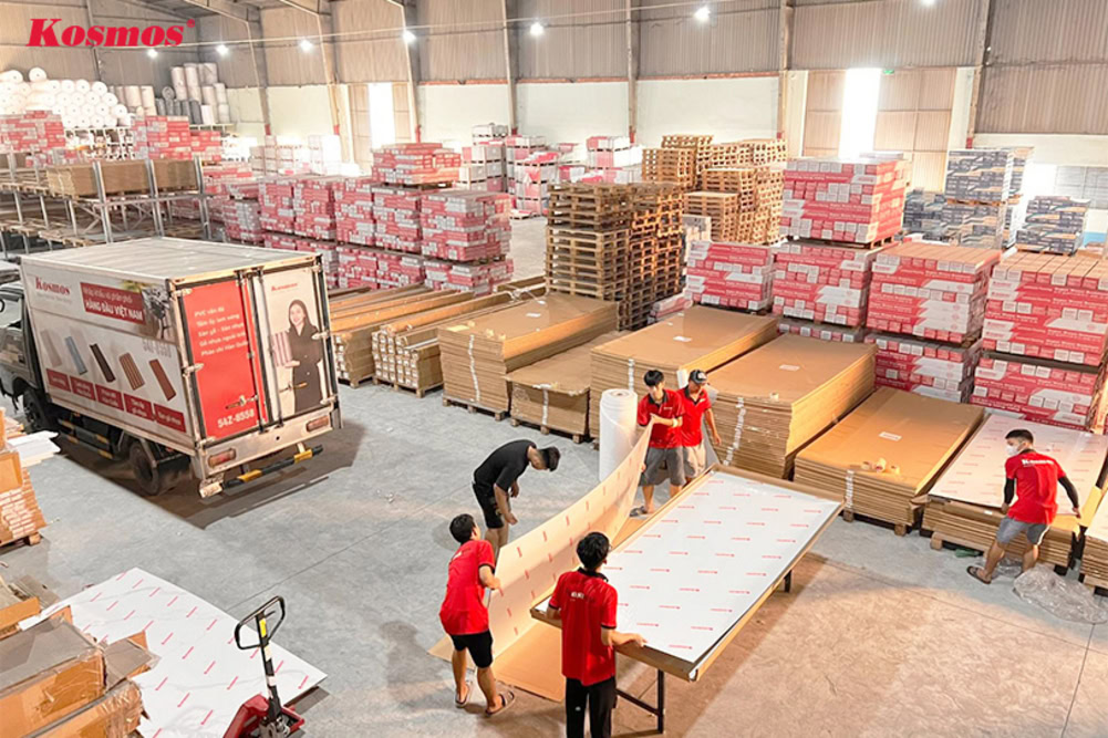 Kosmos Việt Nam tổng kho phân phối tấm nhựa PVC ốp tường ốp trần